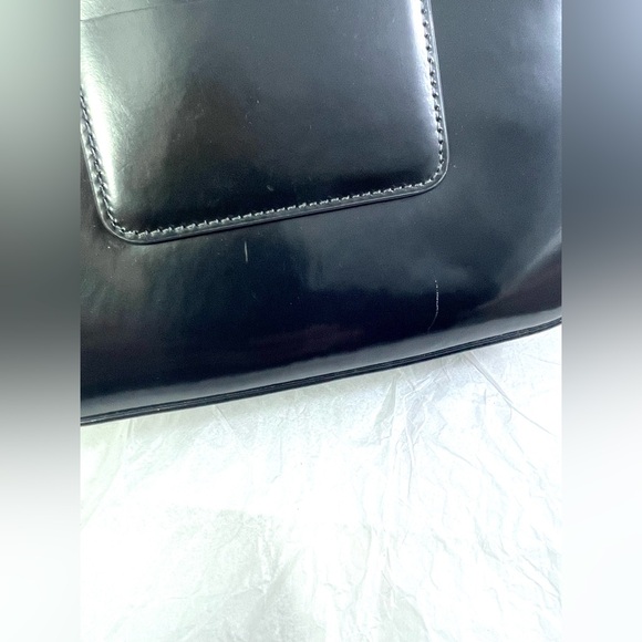 Kate Spade NY Sam Icon Spazzolato Leather Mini Hobo. Black/Silver. - Picture 14 of 15